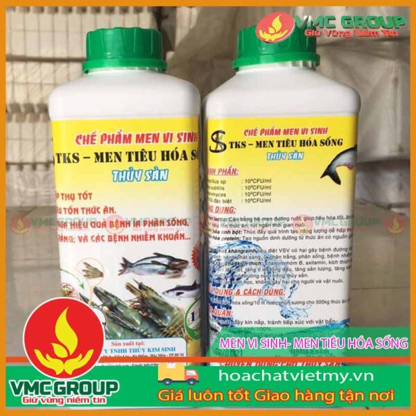 Men tiêu hóa sống dùng trong thủy sản